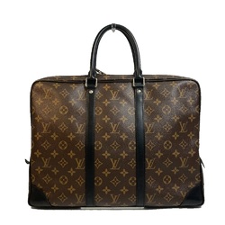 Louis Vuitton M40225 Monogram-Macassar bag business bag Briefcase Brown