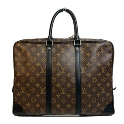 Louis Vuitton M40225 Monogram-Macassar bag business bag Briefcase Brown