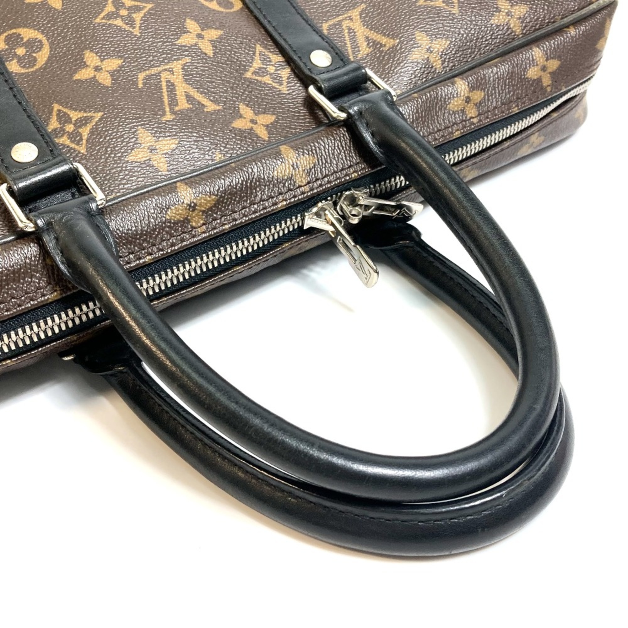 Louis Vuitton M40225 Monogram-Macassar bag business bag Briefcase Brown