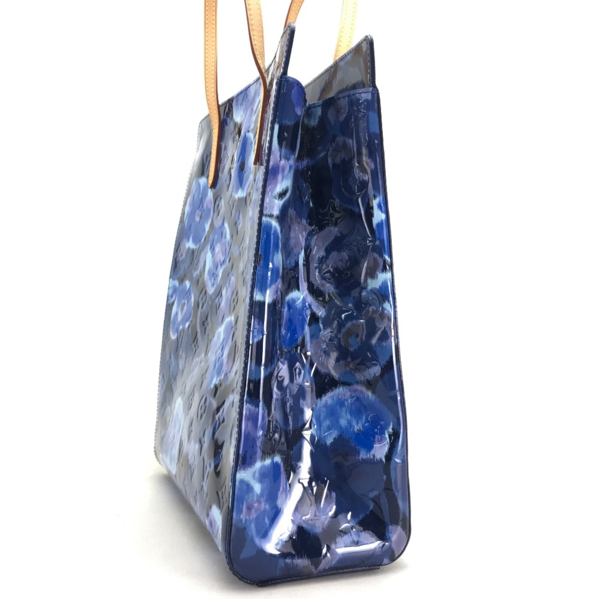 Louis Vuitton M90035 Vernis Ikat Flower Bag Shoulder Bag Tote Bag Grand blue blue