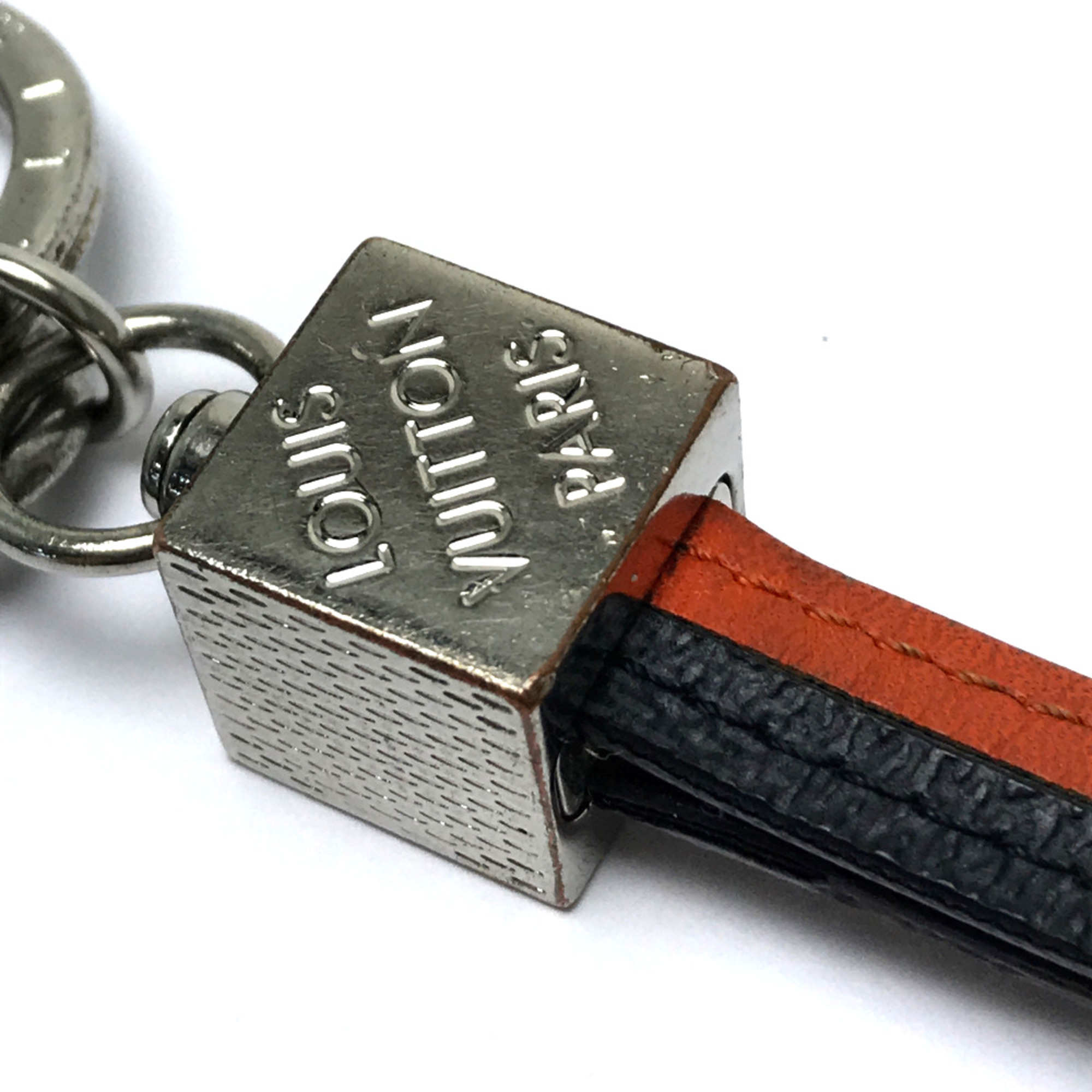 Louis Vuitton M62708 Damier Bag Bag Charm Keyring Key Holder Sunrise Orange