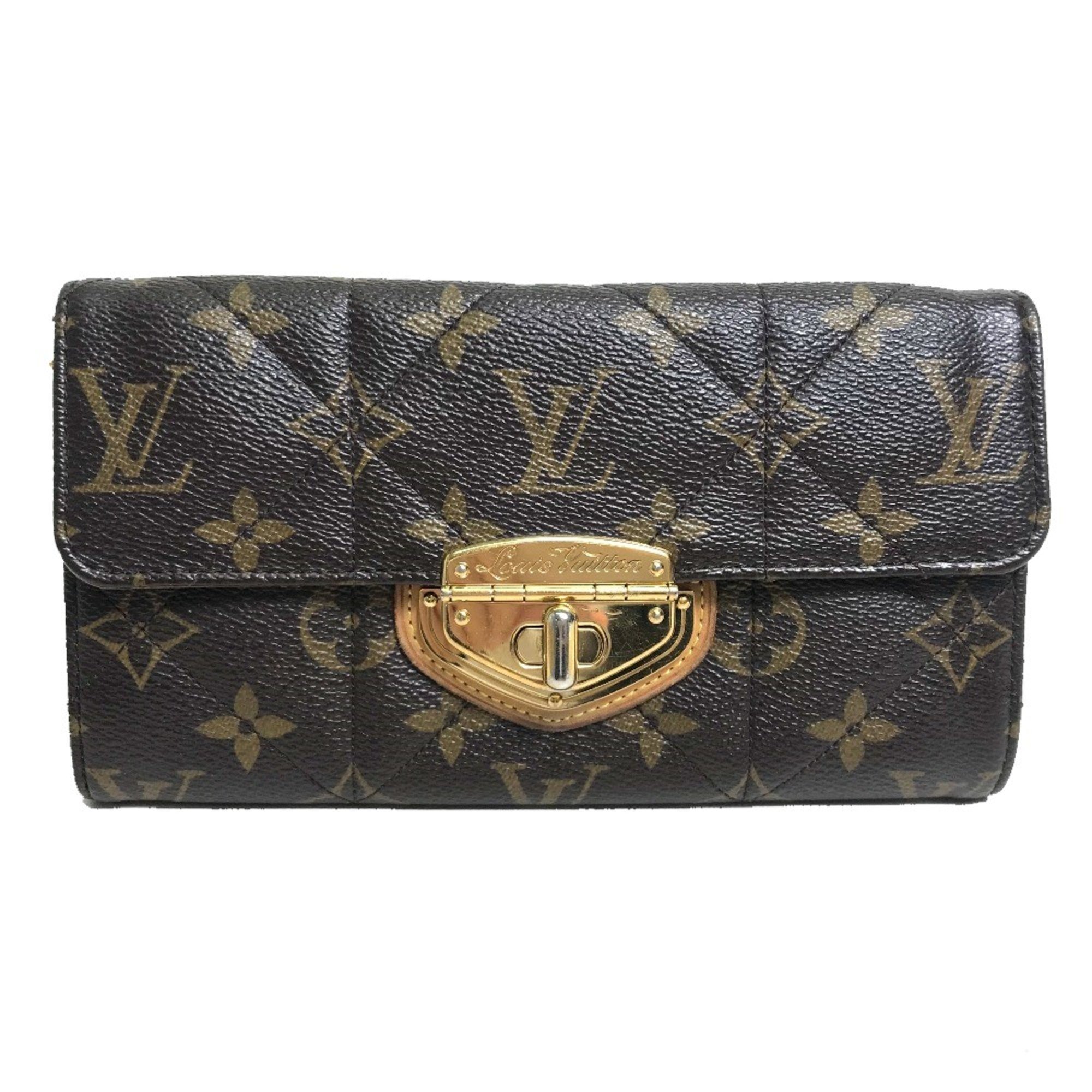 Louis Vuitton M66556 Monogram Etoile Wallet Long Wallet Brown