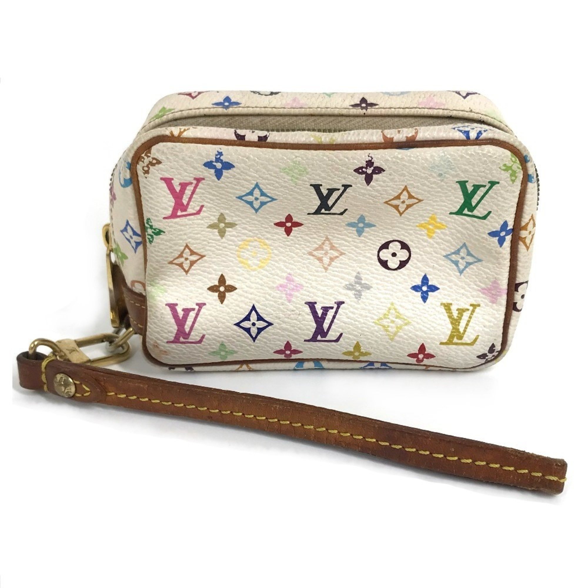 Louis Vuitton M58033 Monogram multi accessory case Pouch Blanc White x Multicolore