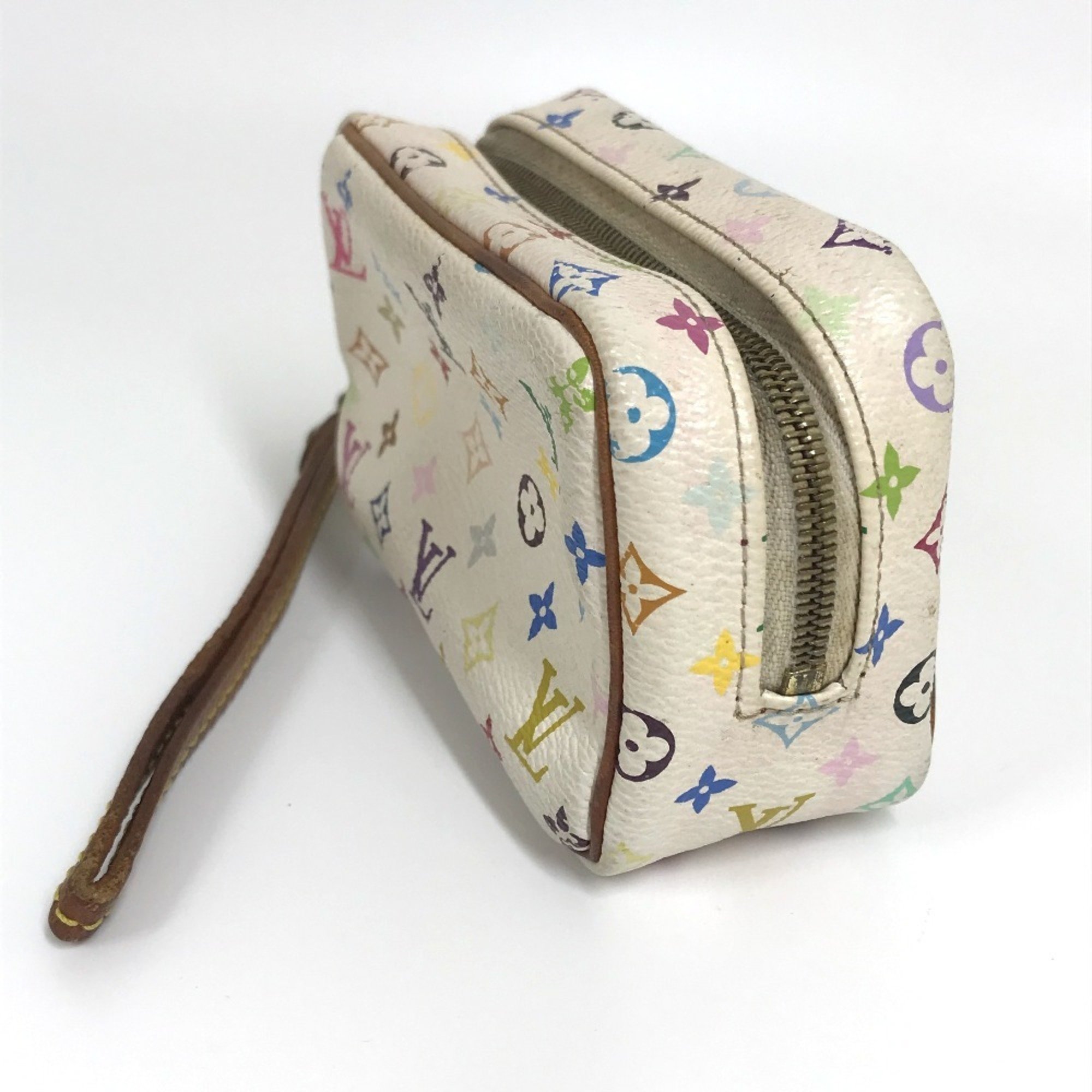 Louis Vuitton M58033 Monogram multi accessory case Pouch Blanc White x Multicolore