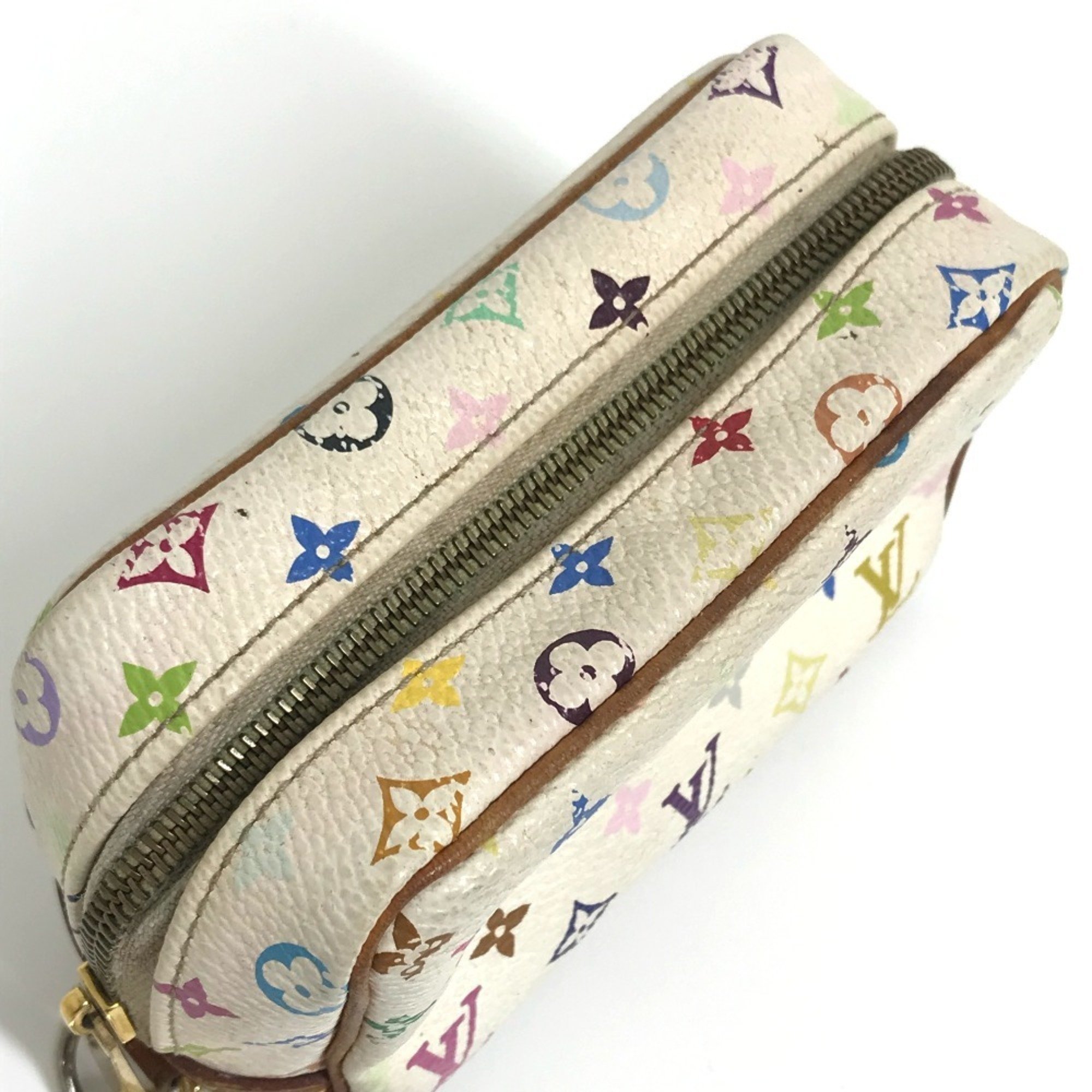 Louis Vuitton M58033 Monogram multi accessory case Pouch Blanc White x Multicolore