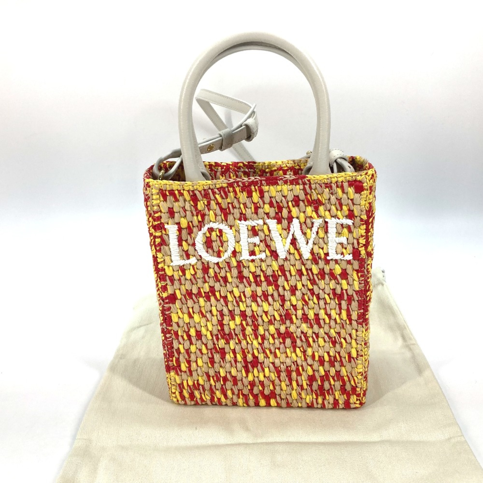 Loewe Shoulder bag 2WAY bag Tote Bag yellow Pink Based