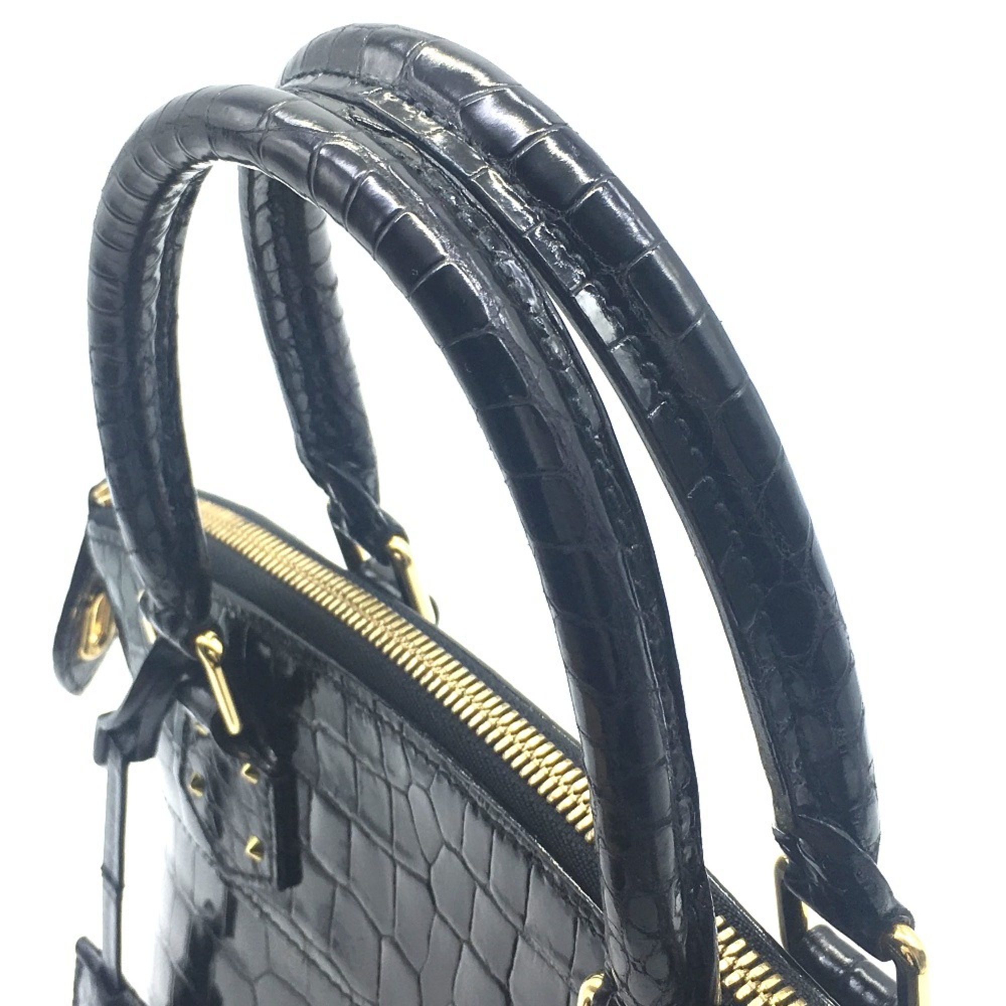 Louis Vuitton N91010 Exotic leather Hand Bag Noir Black