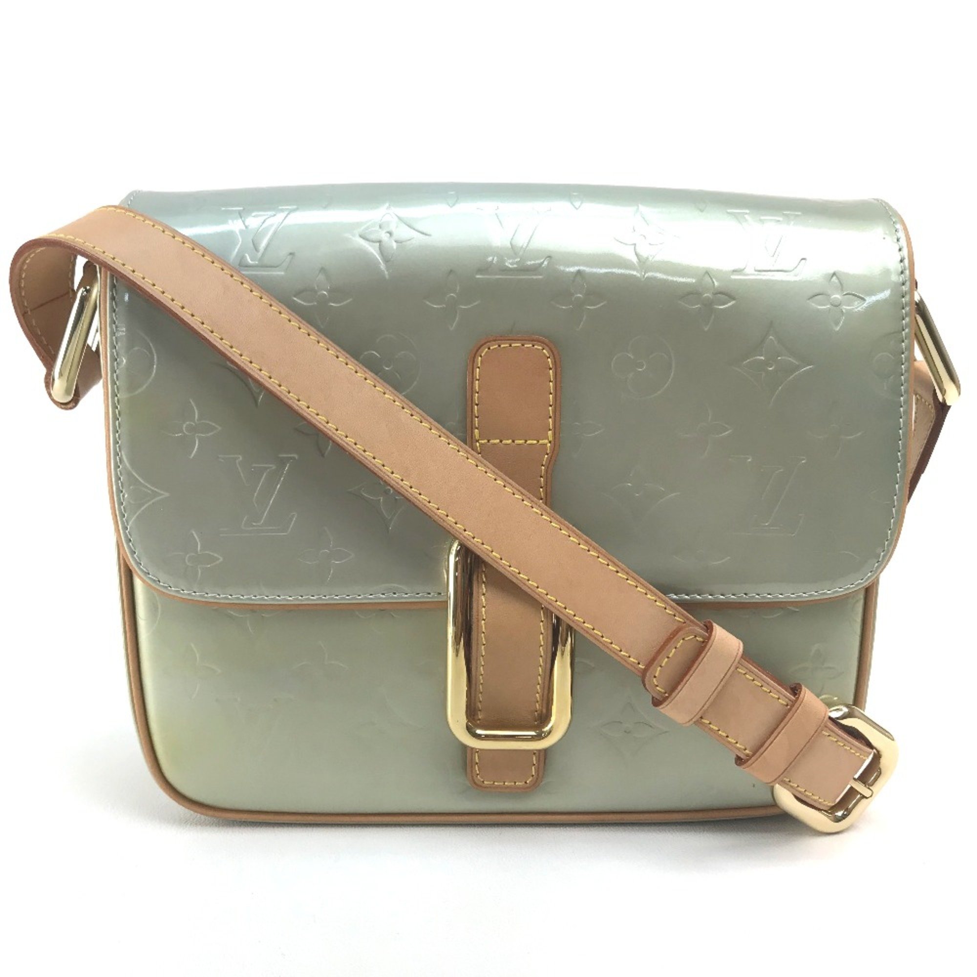 Louis Vuitton M91148 MonogramVernis Bag Shoulder Bag Gris