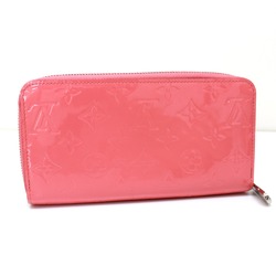 Louis Vuitton M61562 MonogramVernis Zip Around Long Wallet Poppy petals pink