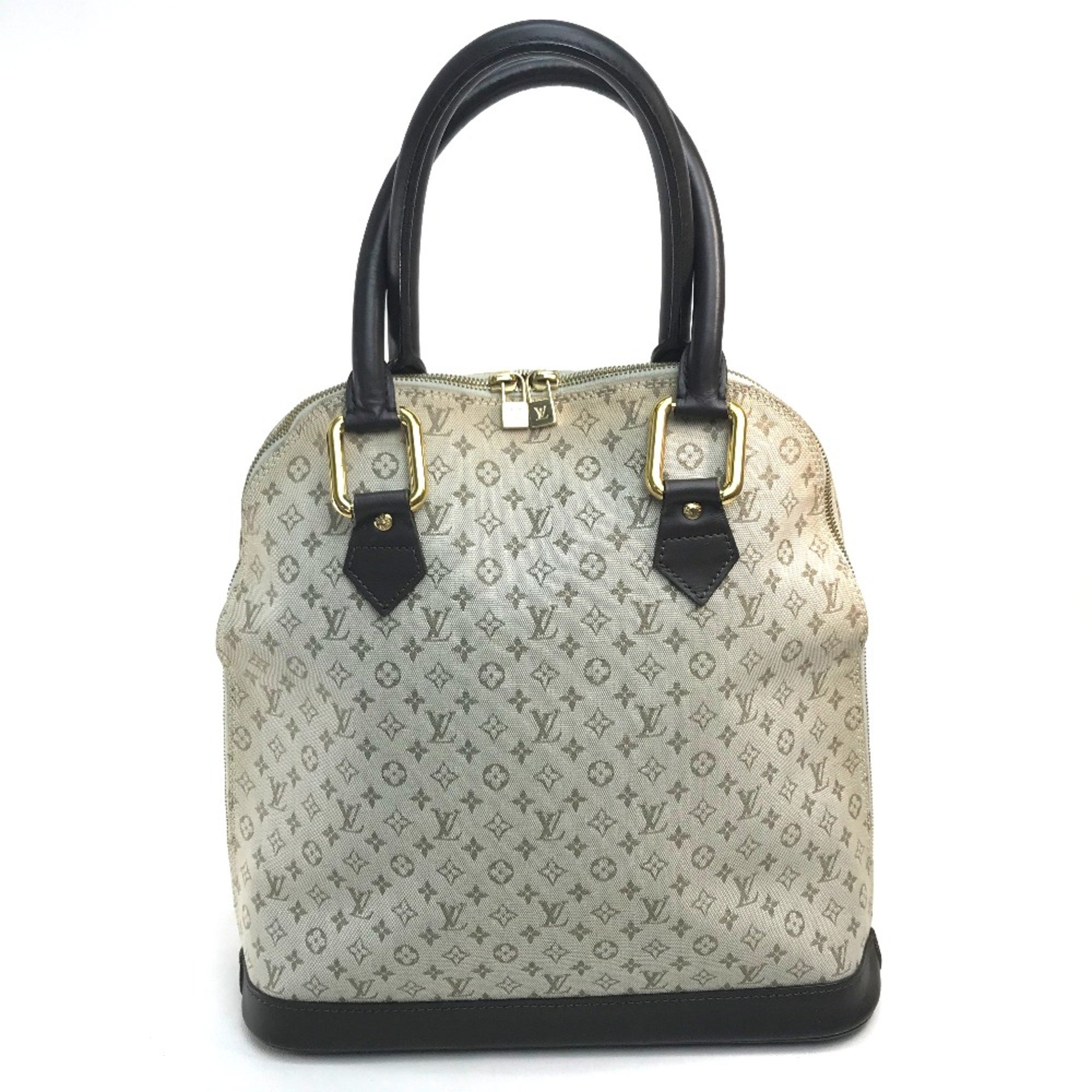 Louis Vuitton M92204 Monogram Mini bag vertical Hand Bag khaki Khaki x Dark Brown