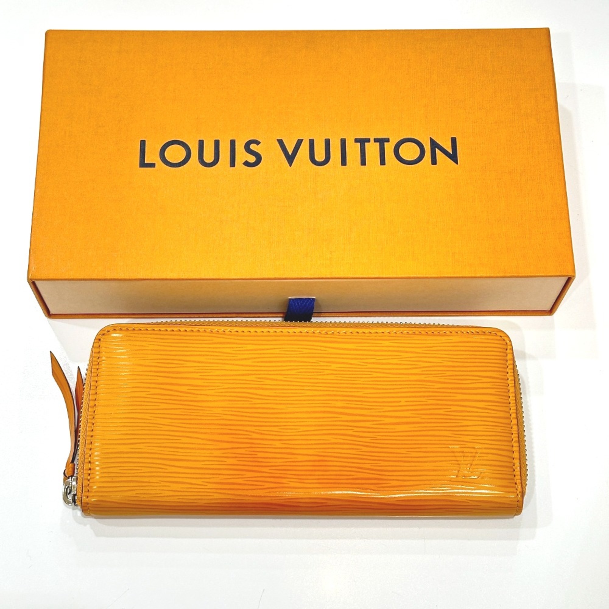 Louis Vuitton M64305 Epi Zip Around Long Wallet saffron