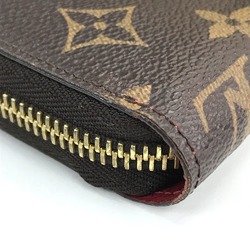 Louis Vuitton M62149 Monogram-Sticker Zip Around Long Wallet Brown