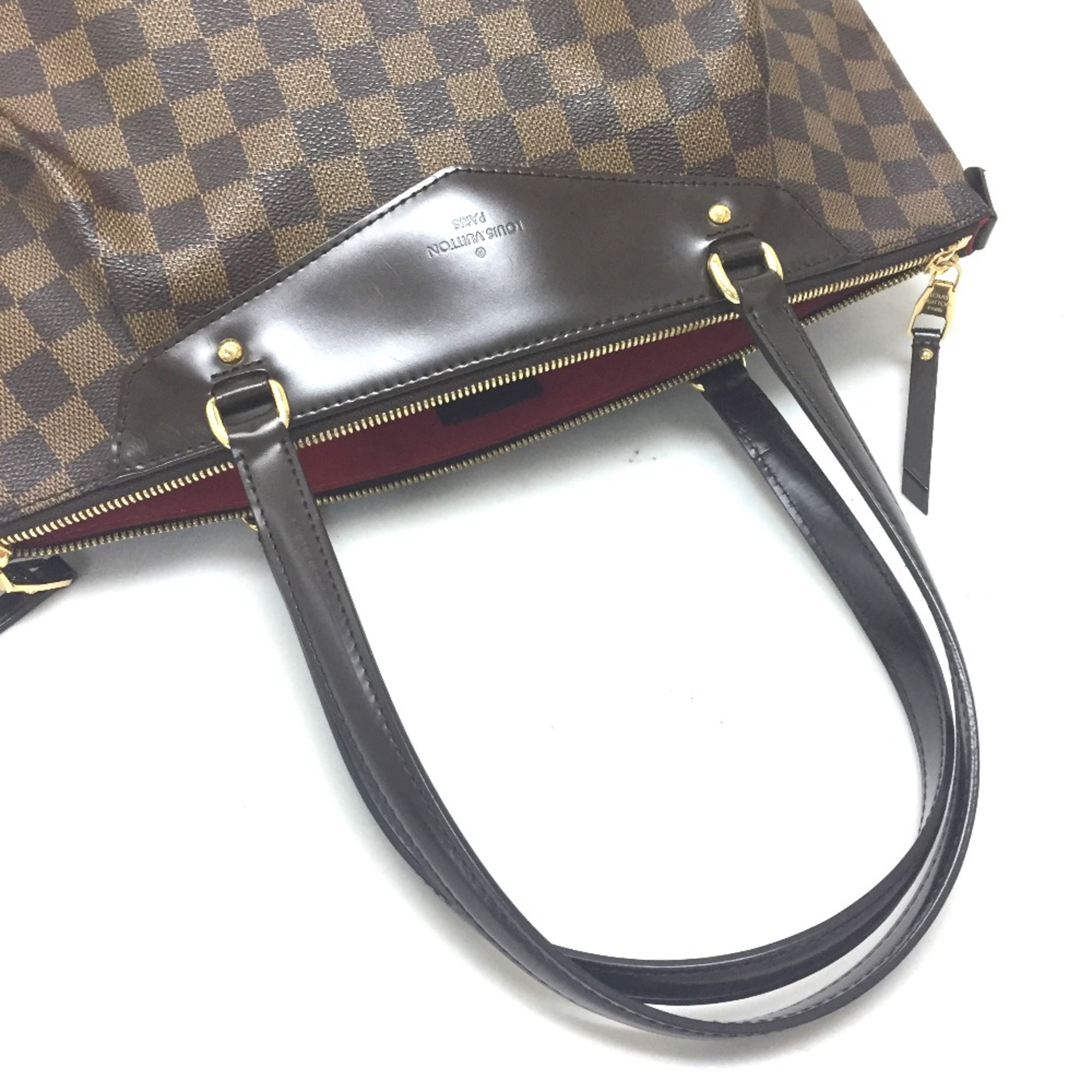 Louis Vuitton N41103 Damier Bag Tote Bag Shoulder Bag Ebene Brown