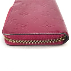 Louis Vuitton M91597 MonogramVernis Long Wallet Rose Andian Dark Pink Based