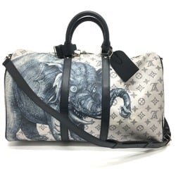 Louis Vuitton M54130 Monogram savanna Bag Bandouliere Duffle Bag White White Gray Based