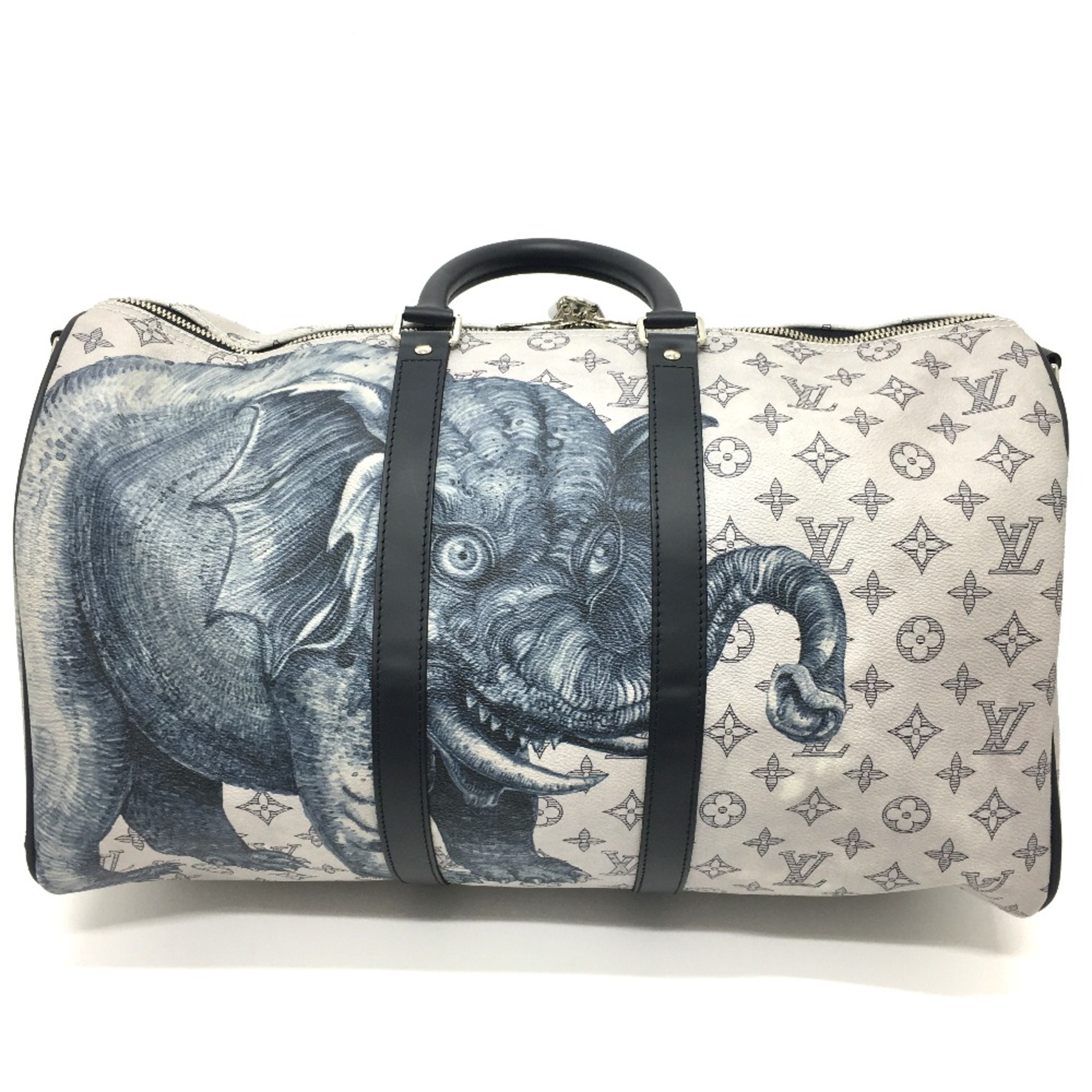 Louis Vuitton M54130 Monogram savanna Bag Bandouliere Duffle Bag White White Gray Based