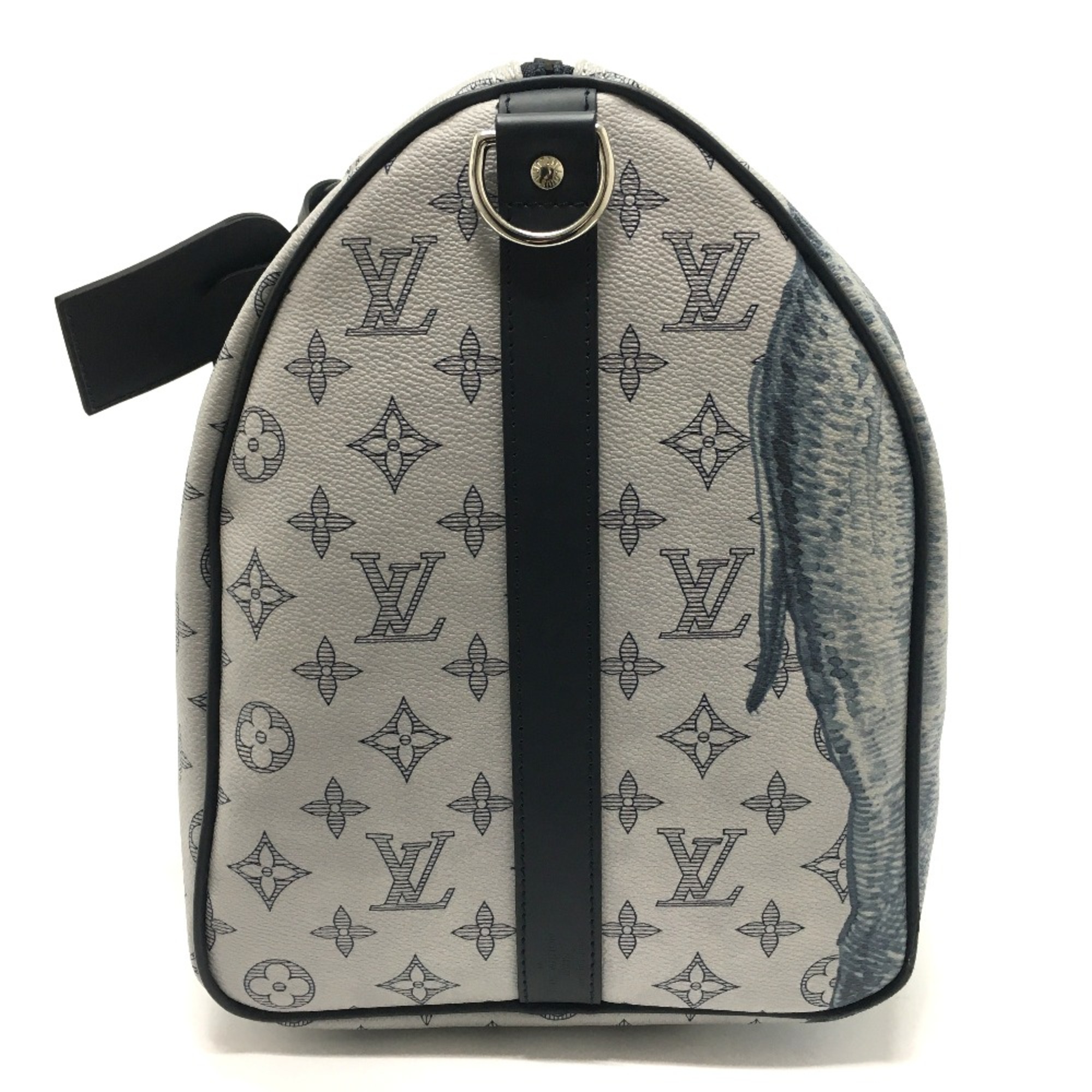 Louis Vuitton M54130 Monogram savanna Bag Bandouliere Duffle Bag White White Gray Based