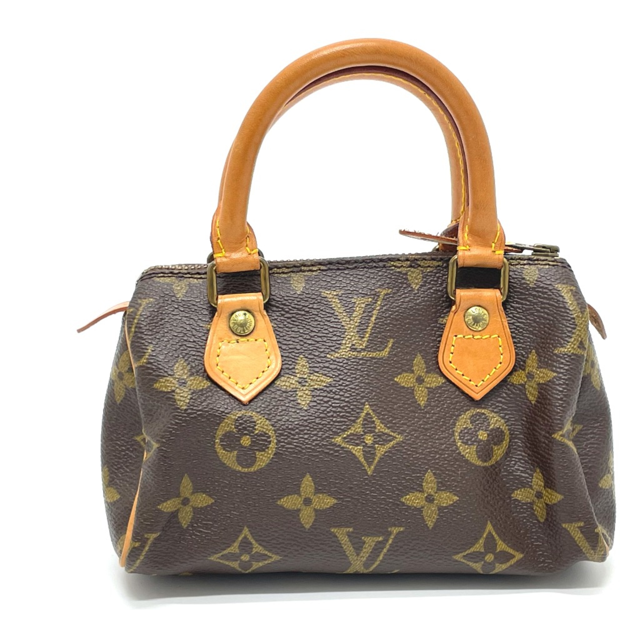 Louis Vuitton M41534 Monogram pouch old model Hand Bag Brown