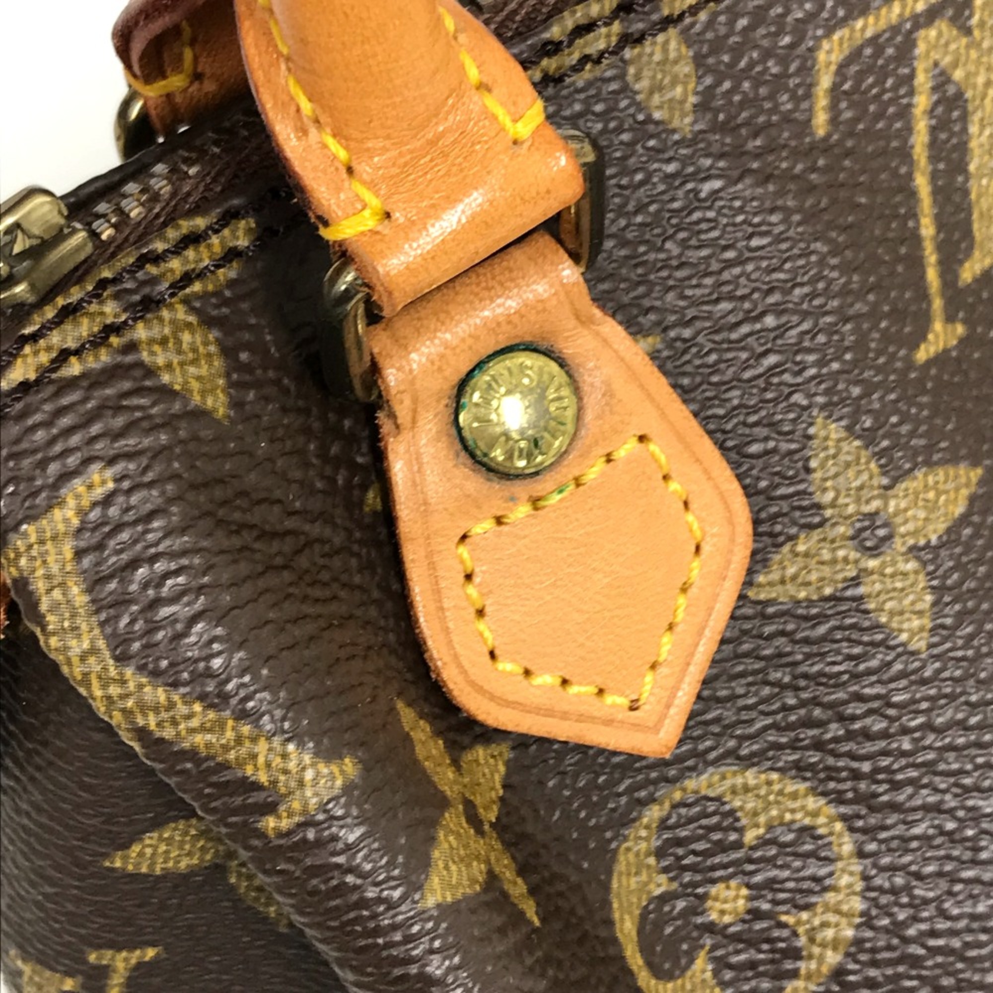 Louis Vuitton M41534 Monogram pouch old model Hand Bag Brown