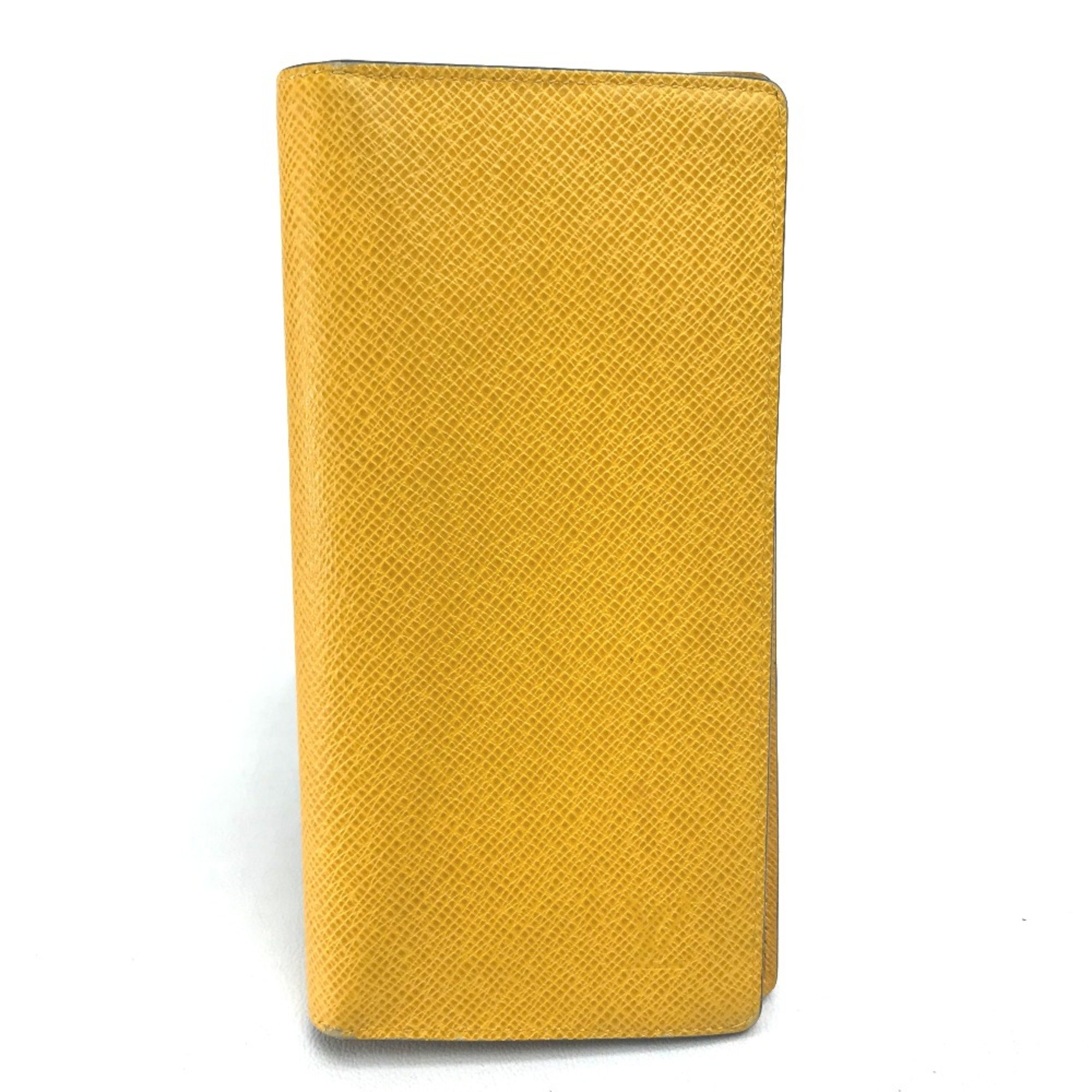 Louis Vuitton M42087 Taiga Long Wallet Jaune yellow