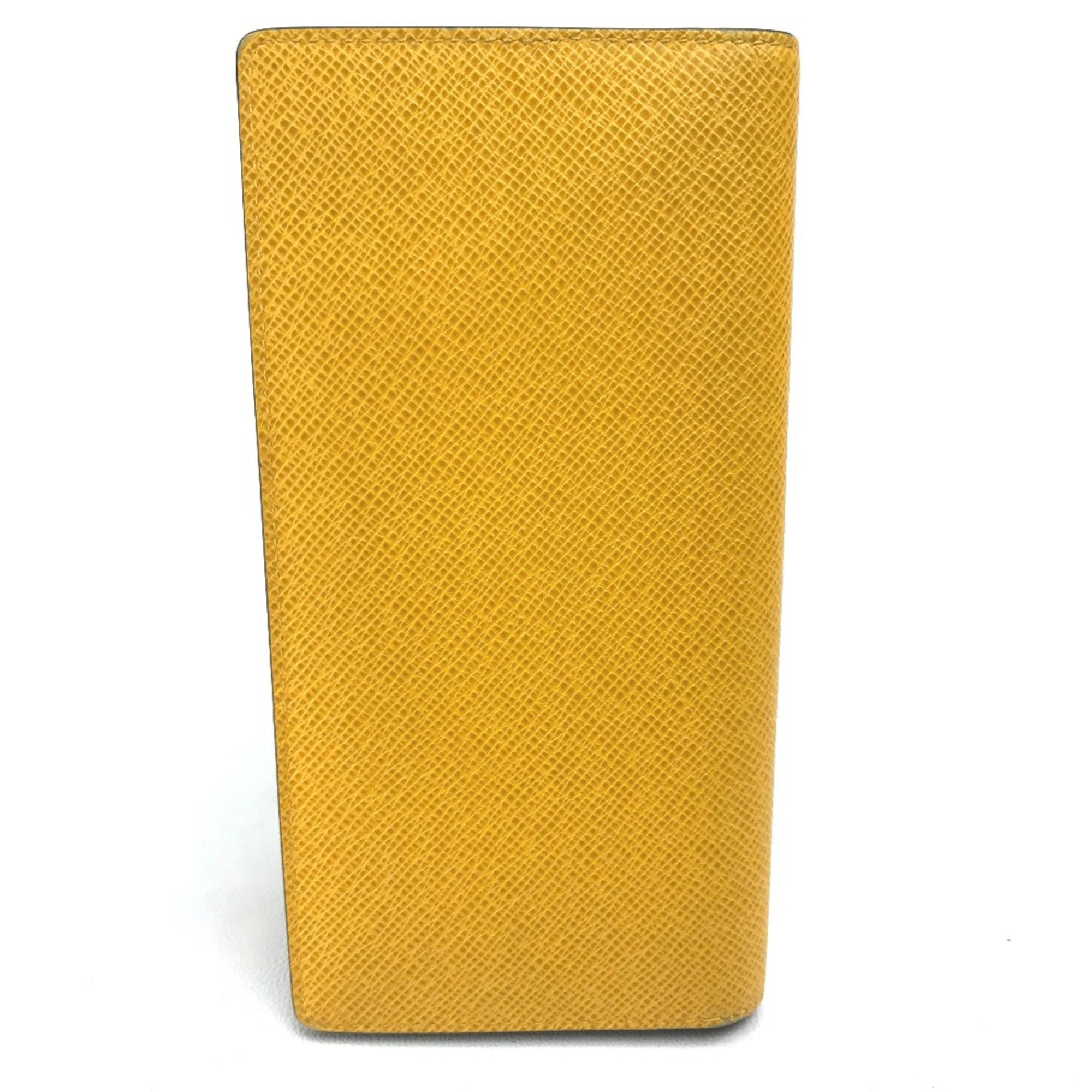 Louis Vuitton M42087 Taiga Long Wallet Jaune yellow