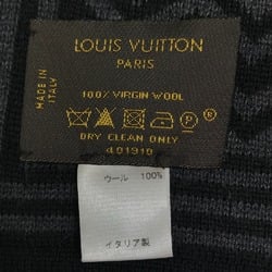 Louis Vuitton 401910 Logo pattern Scarf Black /Gray