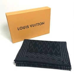 Louis Vuitton 401910 Logo pattern Scarf Black /Gray