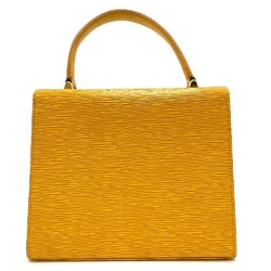 Louis Vuitton M52379 Epi bag square Hand Bag Tassiri Yellow yellow