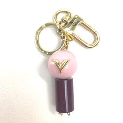 Louis Vuitton M68007 Bag key ring Bag Charm Key Holder Gold Purple Based