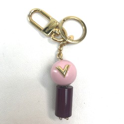 Louis Vuitton M68007 Bag key ring Bag Charm Key Holder Gold Purple Based