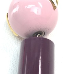 Louis Vuitton M68007 Bag key ring Bag Charm Key Holder Gold Purple Based