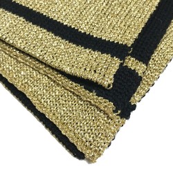 Louis Vuitton M76167 Scarf Gold x Black