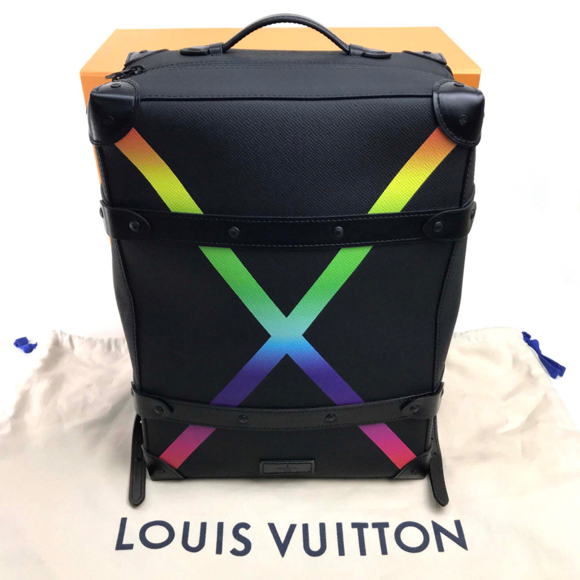 Louis Vuitton M30337 taiga rainbow Backpack Black