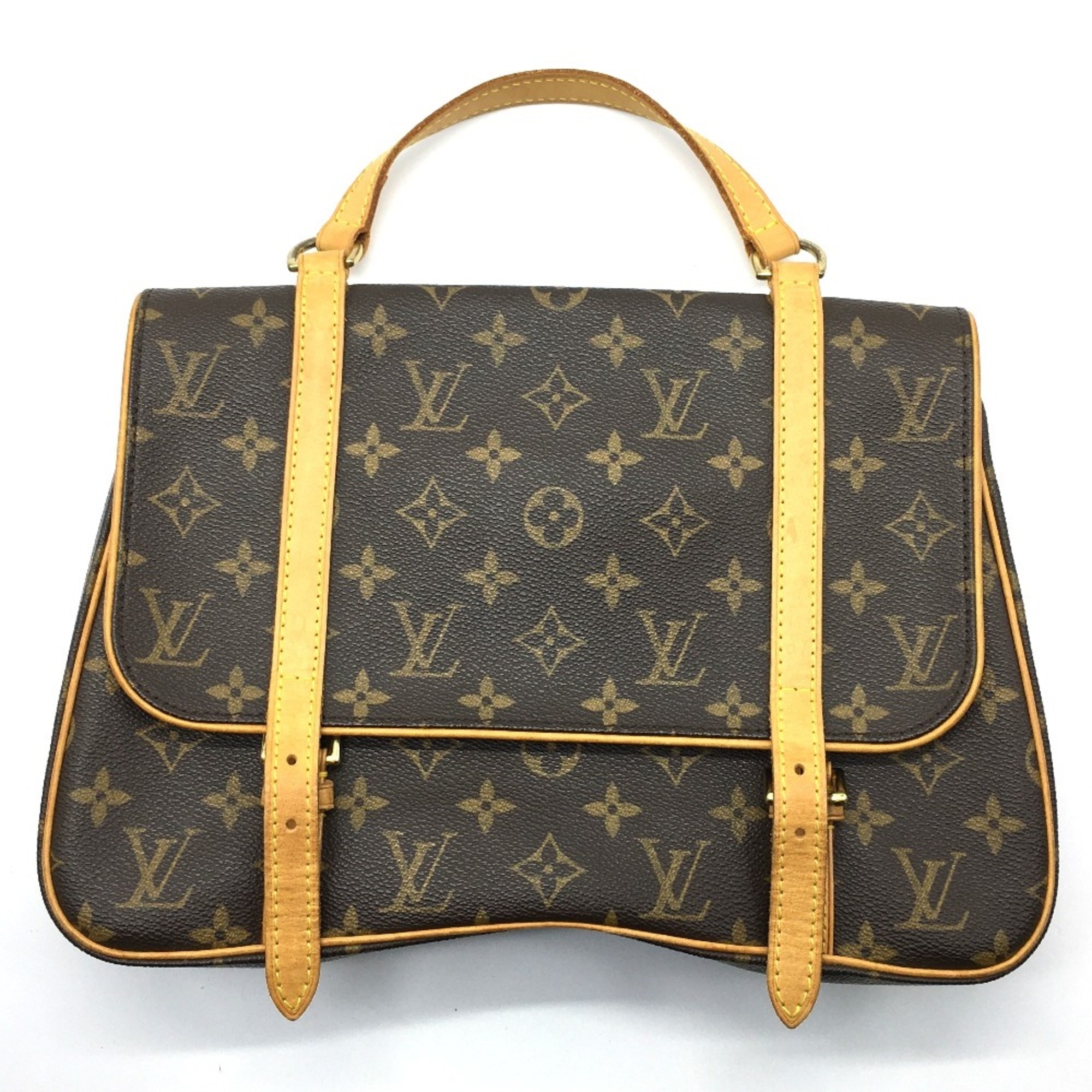 Louis Vuitton M51158 Monogram satchel bag 3way Backpack BrownBased