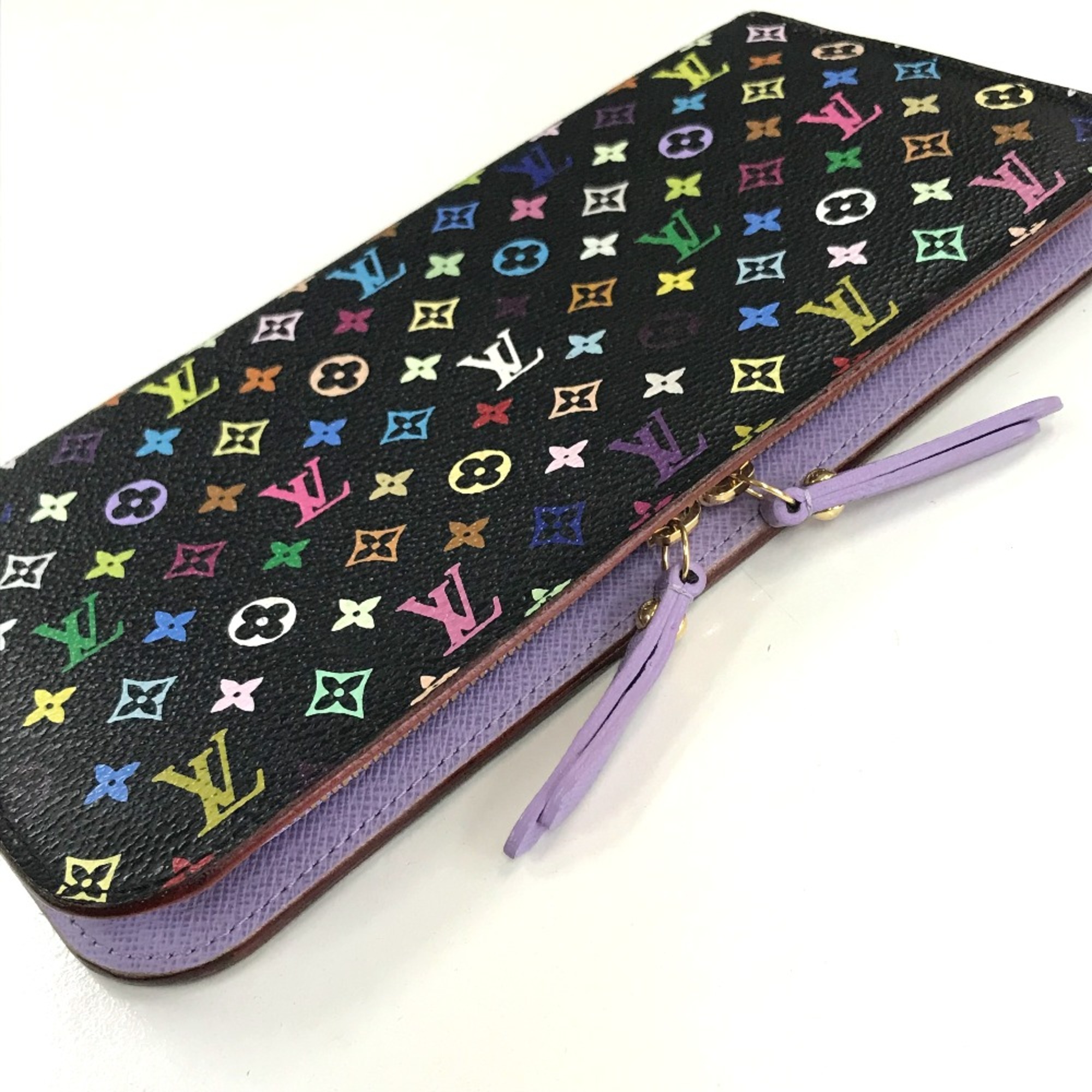 Louis Vuitton M60271 MonogramMulticolore Long wallet Long Wallet Noir Black x Multicolore