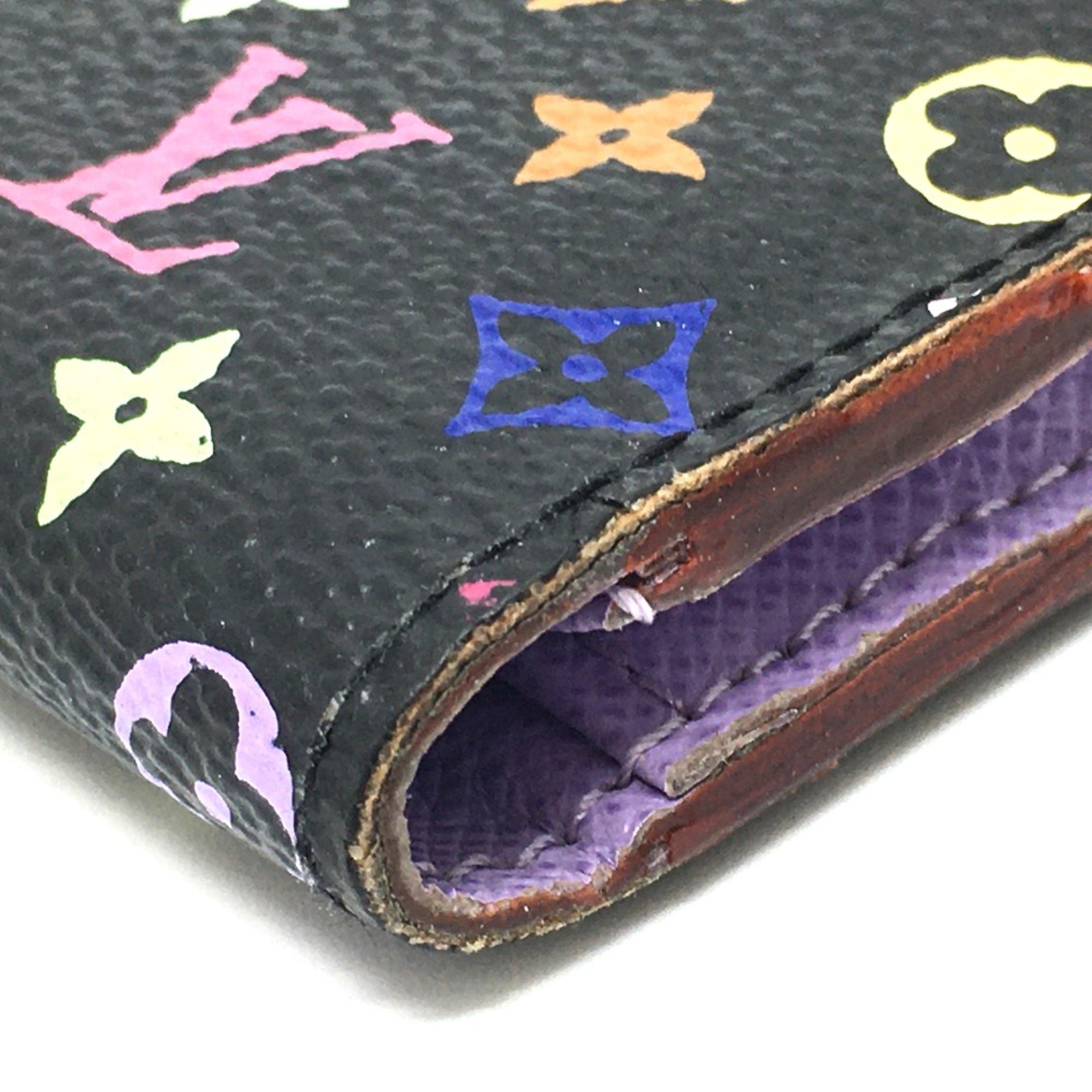 Louis Vuitton M60271 MonogramMulticolore Long wallet Long Wallet Noir Black x Multicolore