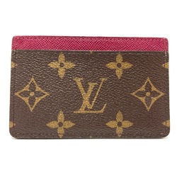 Louis Vuitton M60703 Monogram Pass holder Card Case Fuchsia