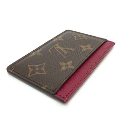 Louis Vuitton M60703 Monogram Pass holder Card Case Fuchsia