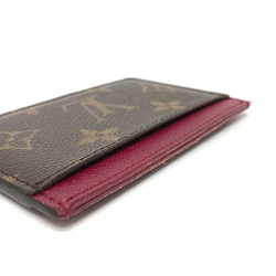 Louis Vuitton M60703 Monogram Pass holder Card Case Fuchsia