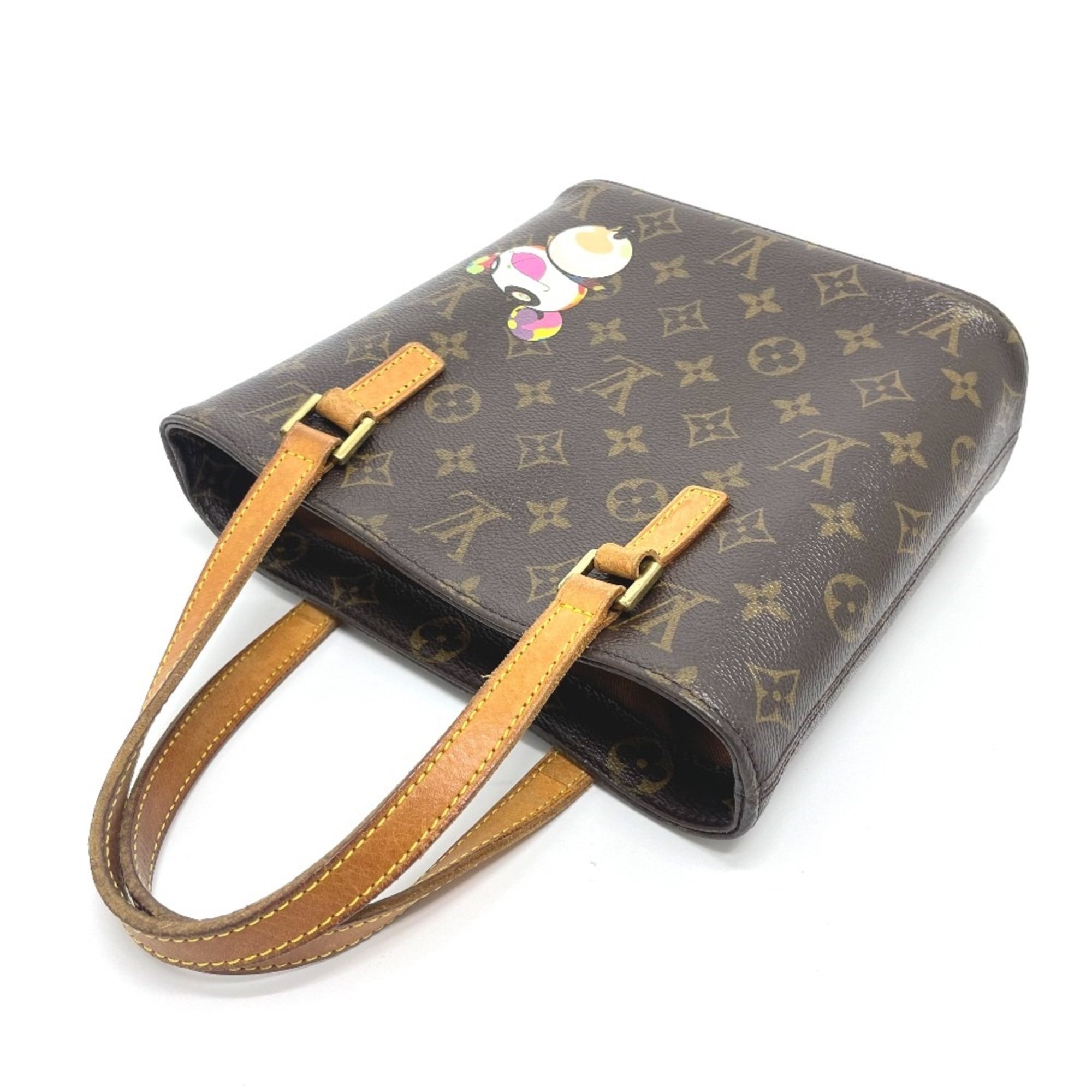 Louis Vuitton M51173 Monogram panda Bag Takashi Murakami Collaboration Hand Bag Brown