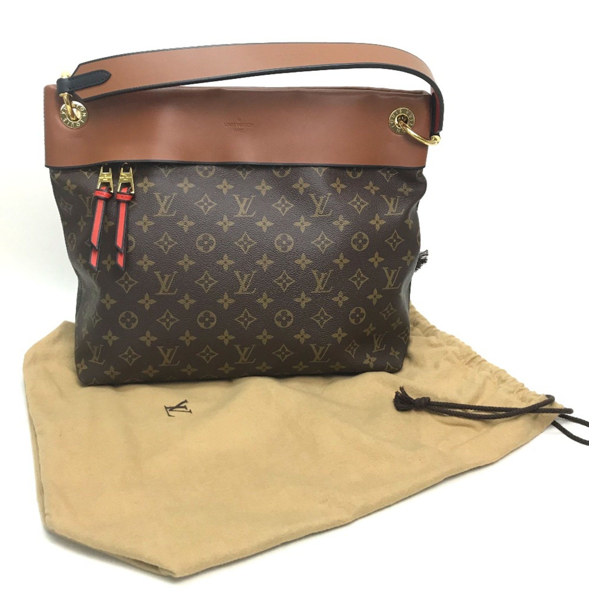 Louis Vuitton M43155 Monogram Shoulder Bag caramel Brown