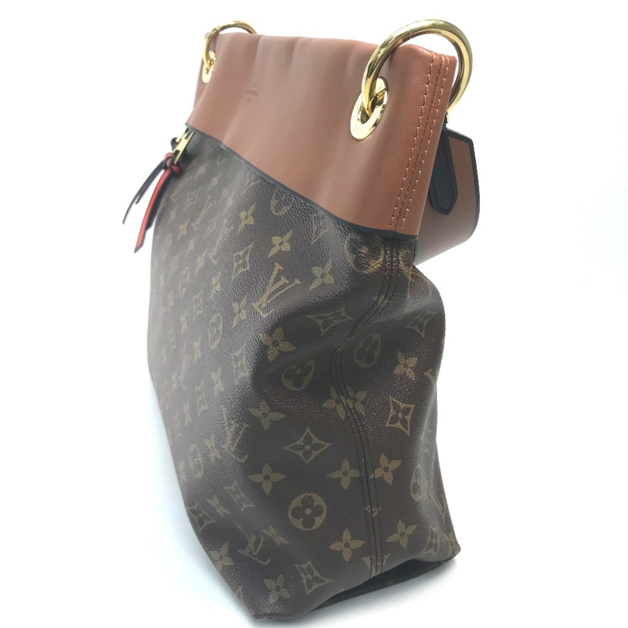 Louis Vuitton M43155 Monogram Shoulder Bag caramel Brown