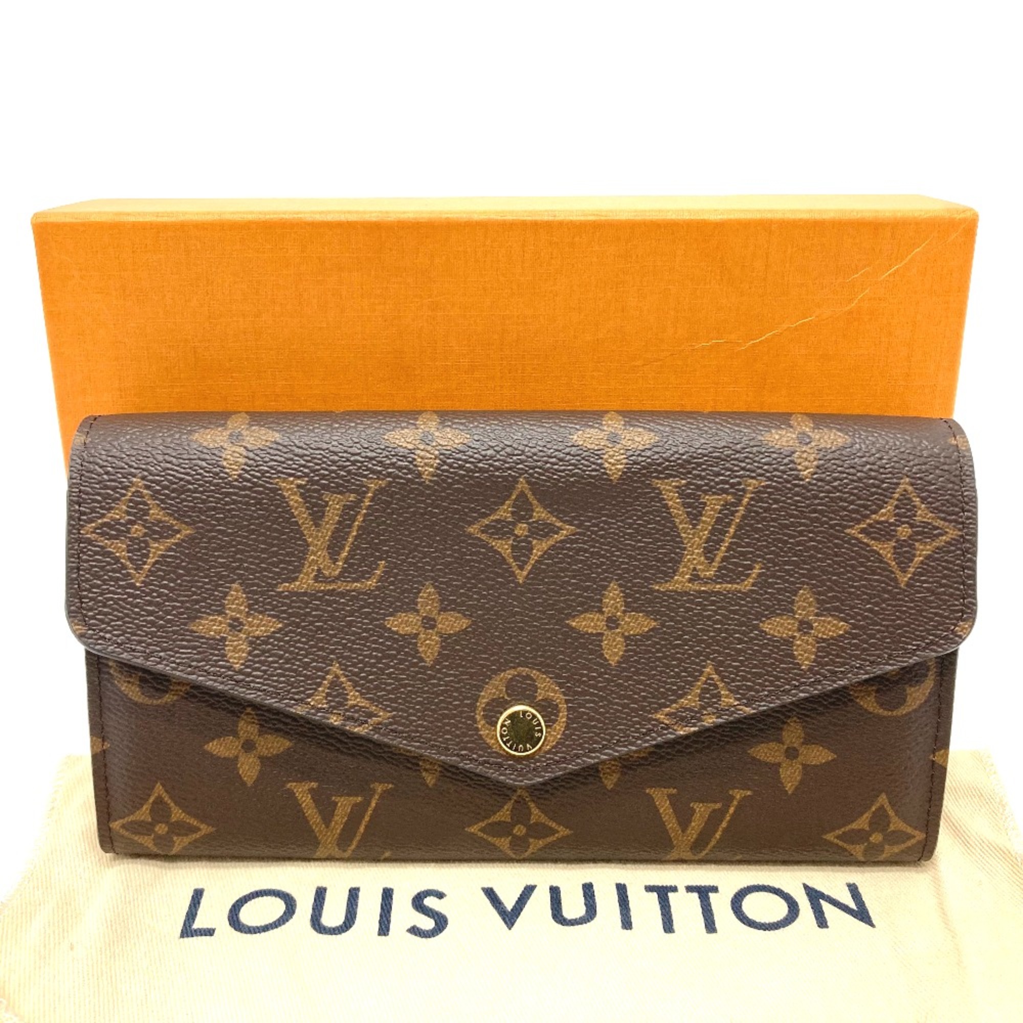 Louis Vuitton M62236 Monogram Bifold Long Wallet Brown