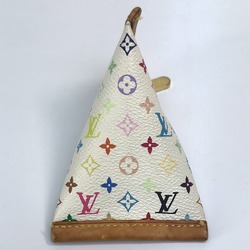 Louis Vuitton M58028 MonogramMulticolore Wallet with key ring coin purse Blanc White x Multicolore