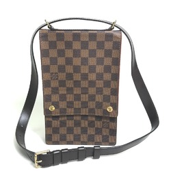 Louis Vuitton N45271 Damier Bag Pochette Shoulder Bag Ebene Brown GoldHardware