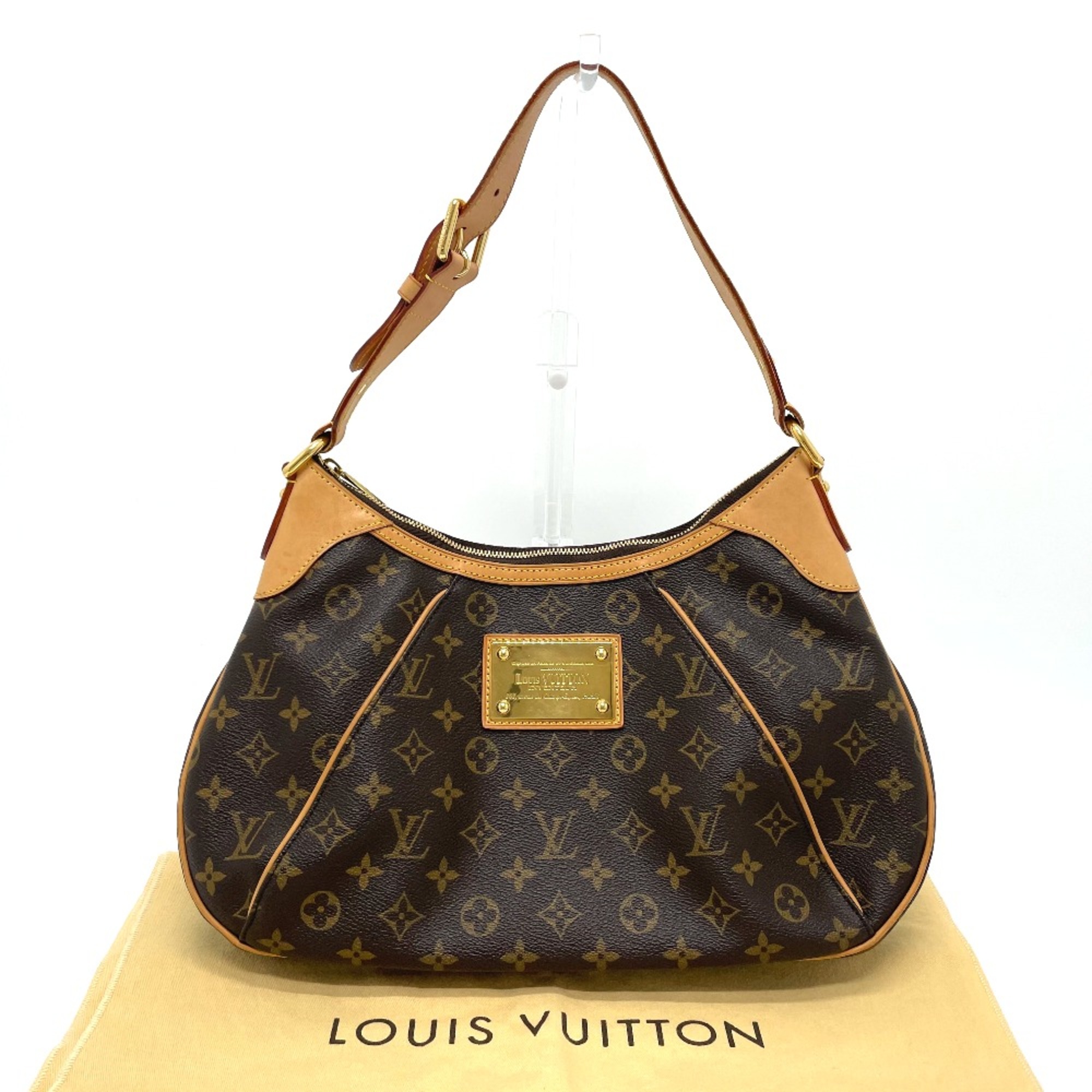 Louis Vuitton M56383 Monogram Shoulder Bag Brown