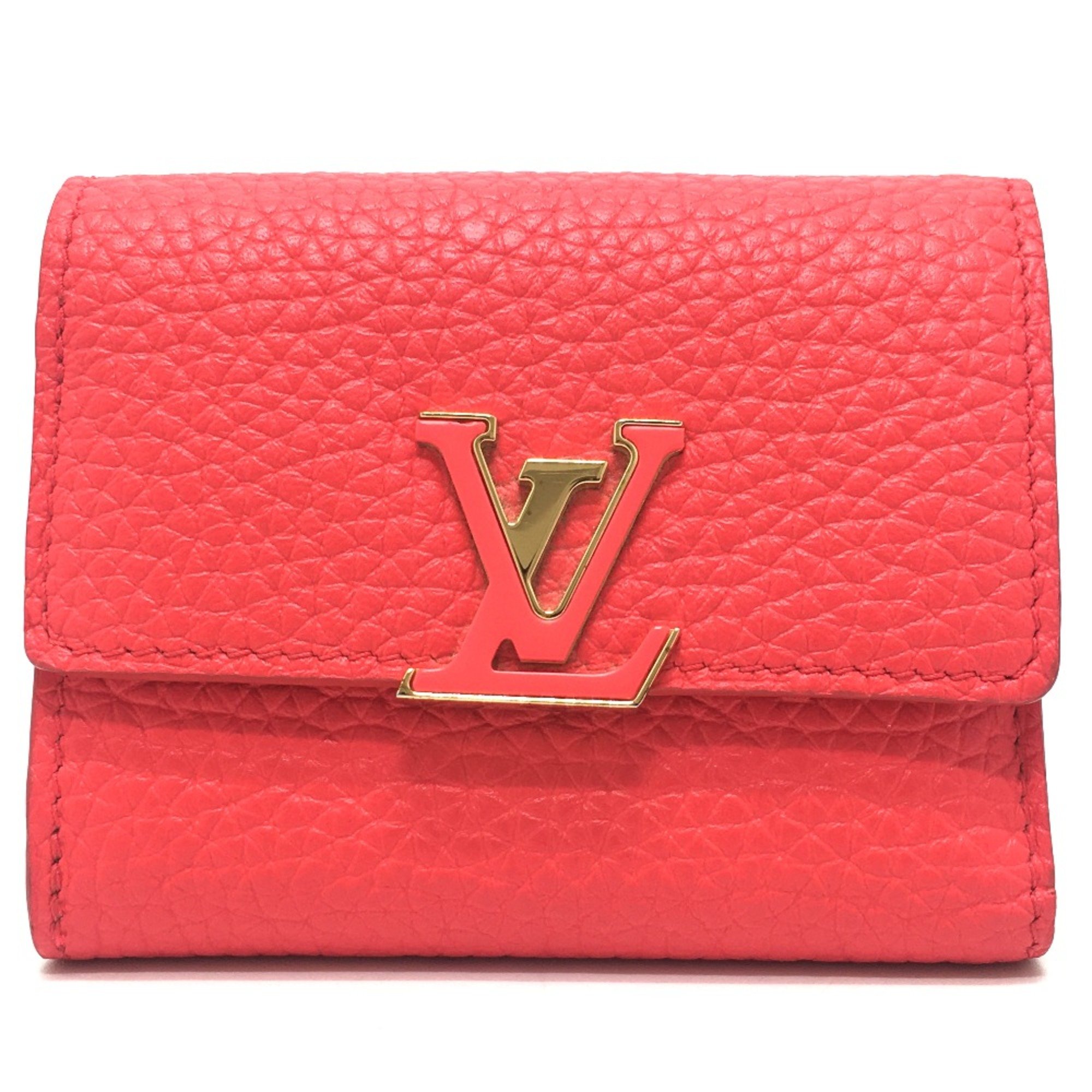 Louis Vuitton M69069 Japan limited Compact wallet Trifold wallet Coral Tahiti Red