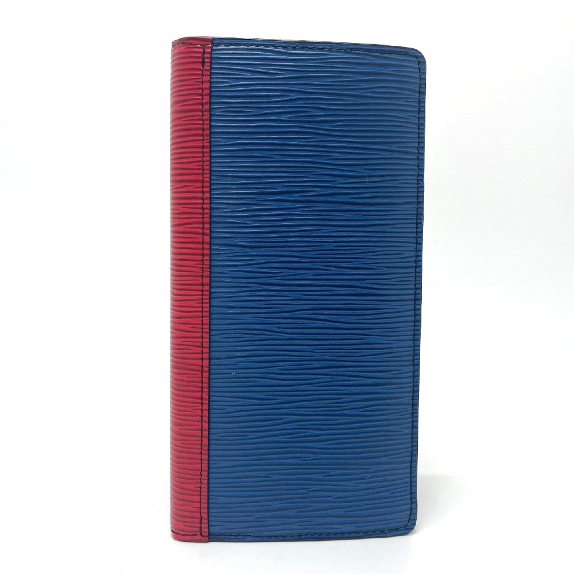 Louis Vuitton M68718 Epi Bifold Long Wallet Blue x Red x Green