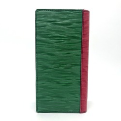 Louis Vuitton M68718 Epi Bifold Long Wallet Blue x Red x Green