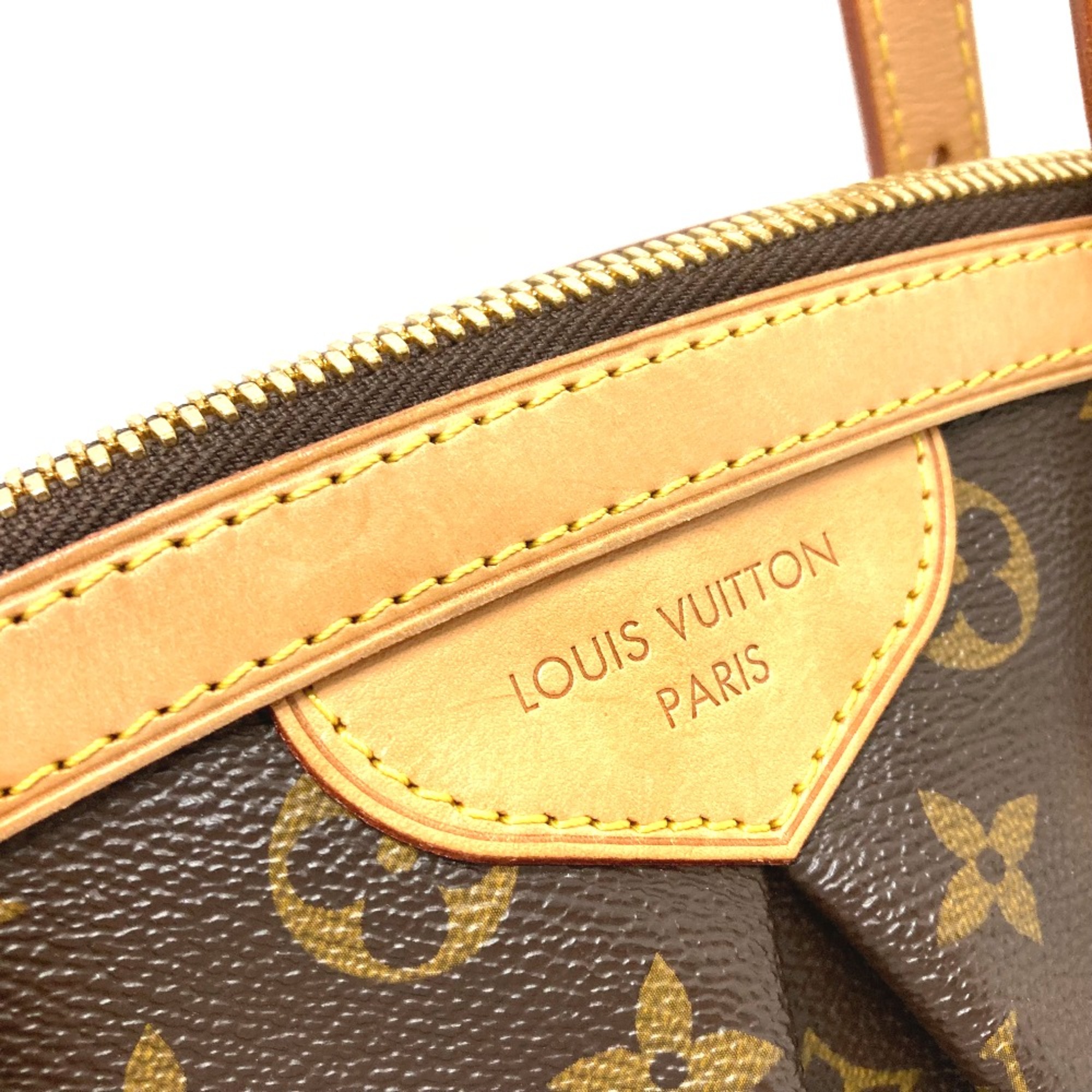 Louis Vuitton M40144 Monogram Semi-Shoulder Hand Bag Brown